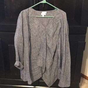 L grey tank and jacket